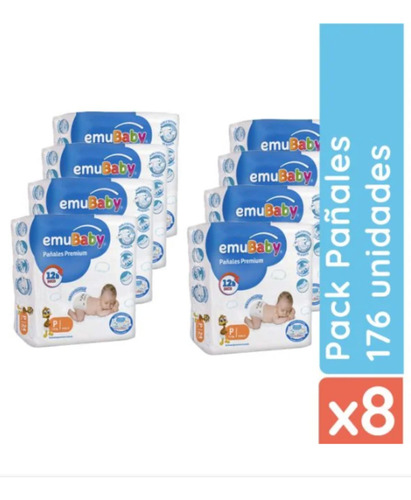 Pañales Emubaby Premium X8 Tallas P, M, G, Xg,y Xxg