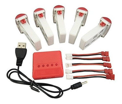 Fytoo 5 Pcs 37 V 500 Mah Bateria 5 Piezas Linea De Convers