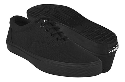 Tenis Casuales Caballero Sperry Sts14537 Textil Negro