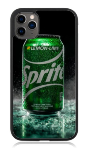 Funda Protector Para iPhone Lata Refresco Sprite Negro Verde