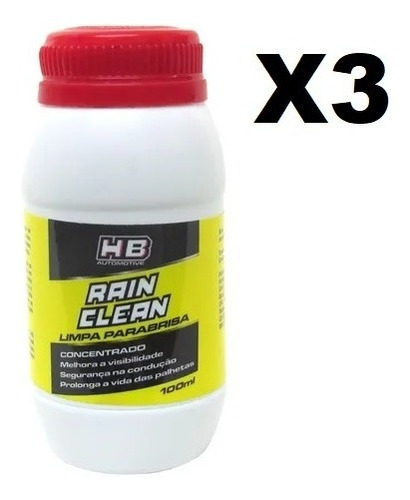 Limpia Parabrisas Concentrado  Rain Clean Hb 100 Ml 