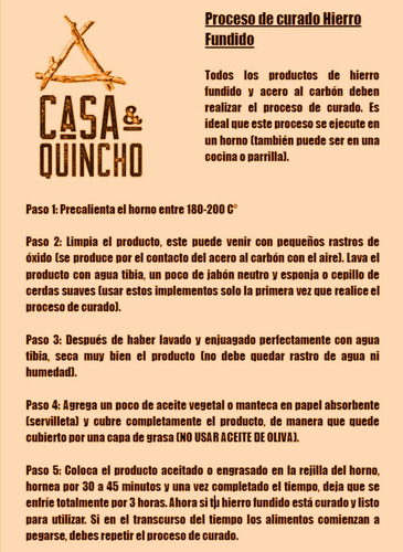 Imagen 4 de 4 de Mortero Hierro Fundido La Creole 16cm Premium Asado Cocina