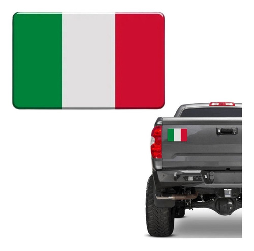 Adesivo Resinado Bandeira Italia Carro Moto Notebook 8x5cm