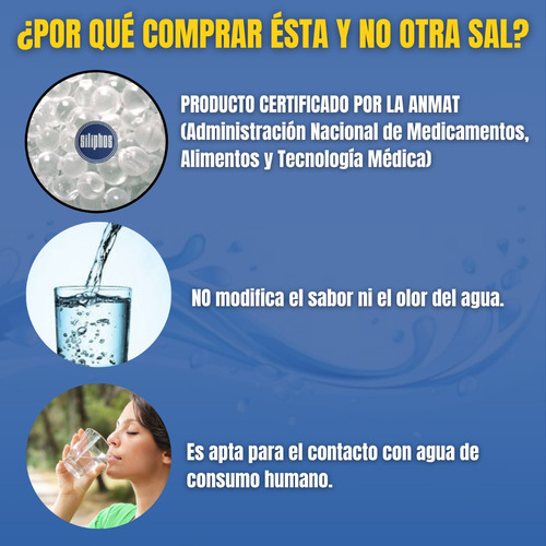 Sal En Bolas Polifosfato 2kg Tratamiento Antisarro Tanques