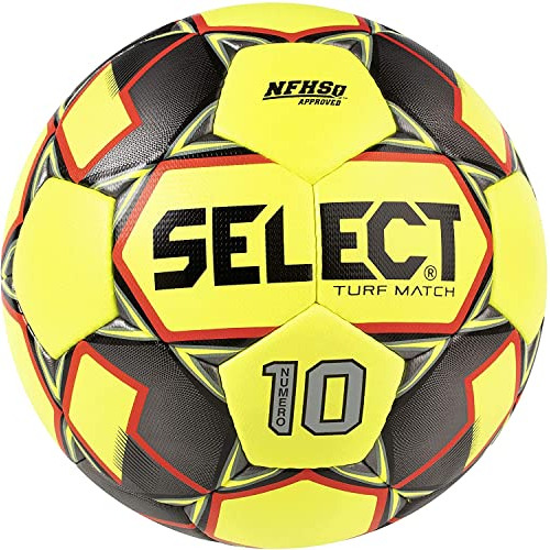 Select Numero 10 Turf Match Soccer Ball, Amarillo/black/red,