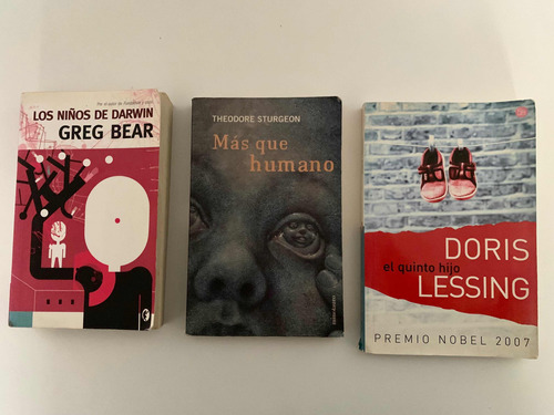 Lote 3 Novelas. Doris Lessing, Greg Bear, Sturgeon ..,