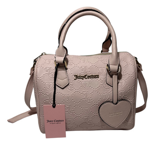 Bolsa Bandolera Juicy Couture 11jcc7kjc-hpc Diseño Liso De Poliuretano Rosa Claro Con Correa De Hombro Rosa Claro Y Herrajes Oro