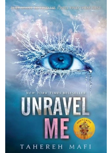 Libro Shatter Me Book 2: Unravel Me - Tahereh Mafi
