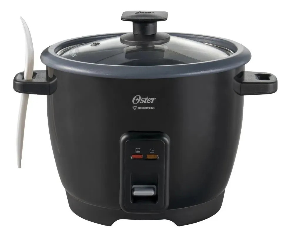Arrocera Oster, de 7 Tazas de Capacidad, con Función para Mantener Caliente, Recubrimiento Antiadherente Oster DiamondForce, CKSTRCB7DFBLK