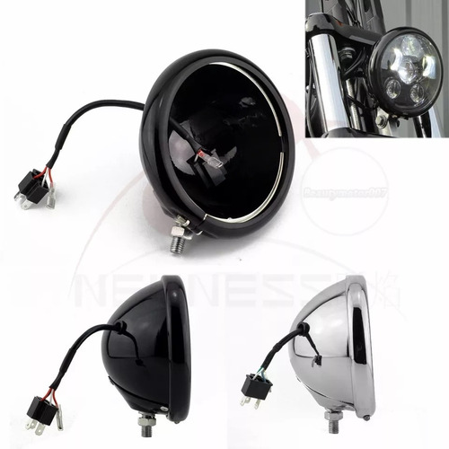 Base Carcasa Faro Led 5.75 Housing Daymaker 5 3/4 Harley