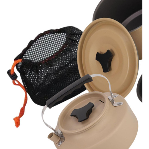 Juego De Utensilios De Cocina Para Acampar Con Bolsa De