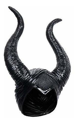 Masquerade Headgear Halloween Long Horns Black Costume Mask