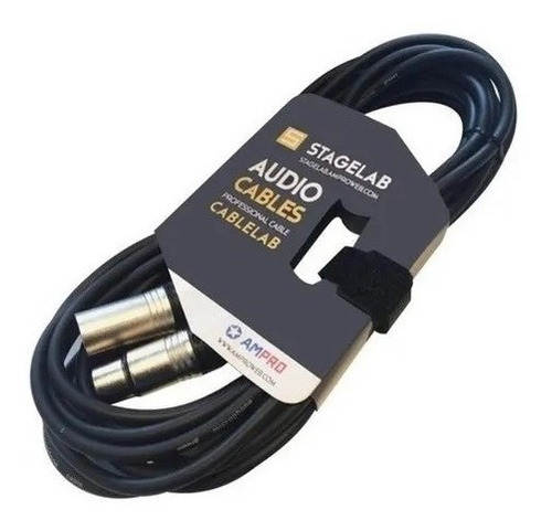 Cable Dmx Ampro Para Audio Con Ficha Canon Xlr3 6mts  Mc1