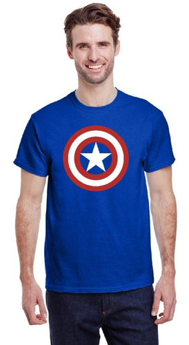 Poleras Avengers Capitán América Para Hombre 