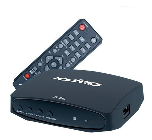Imagem 2 de 2 de Conversor Digital Aquário Dtv-7000 Função Gravador Hdmi Rca