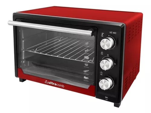 Horno Eléctrico Ultracomb Uc70acn 70 Lts Doble Anafe Rojo
