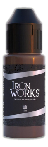 Unid 15 Ml Iron Works Tintas Principais Cores Tatuagem Tatto Cor Chocolate Escuro