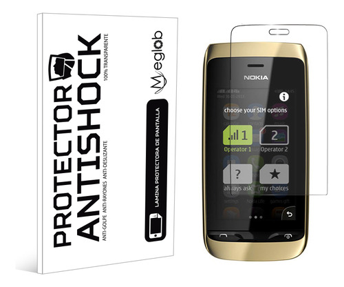 Protector Mica Pantalla Para Nokia Asha 310