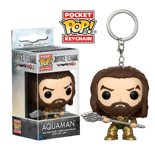 Llavero Funko Pop Aquaman Liga De La Justicia Original