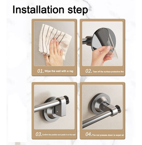 Toallero Resistente Con Ventosa Sin Perforaciones
