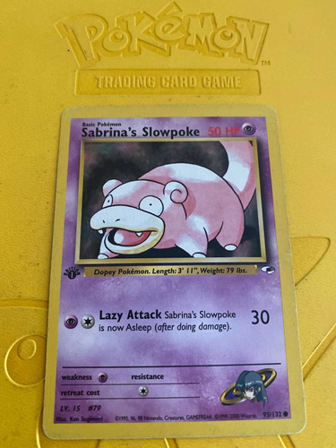 Juego De Mesa Cartas Pokemon Sabrina Slowpoke