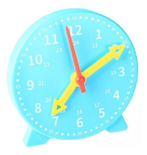 5 Kid 4 Pulgadas 12/24 Horas Engranaje Reloj Montessori Azul