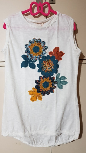 Remera Sin Mangas Zara Girls. T 11/12. Nueva