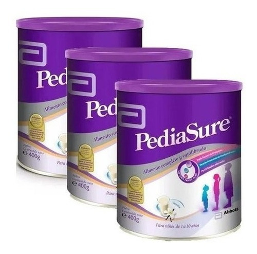 Pediasure Suplemento Nutricional Vainilla X 400 Gr X 3 Unid.