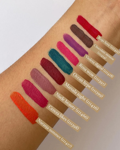 Lápiz Labial Mate De Larga Duración Faces Natura Naranja