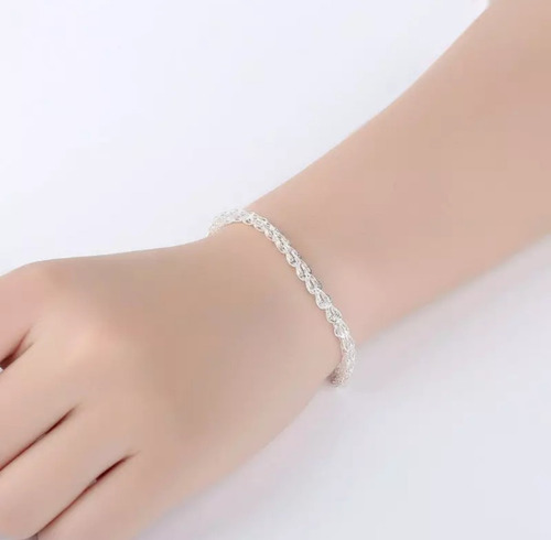 Imagen 4 de 5 de Pulsera Plata Pura 999 Cola Del Fénix ... Milenoil