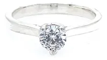 Comprar Anillo De Compromiso Solitario En Plata Tres Patas