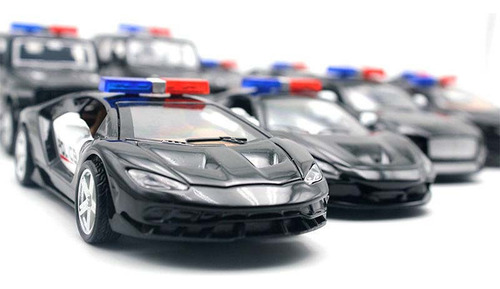 Auto De PolicĂa De Pvc Lamborghini A Escala