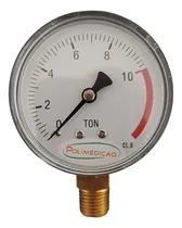 Comprar Kit 02 Pcs Manômetro Prensa 10 Toneladas - Manômetro 10 T