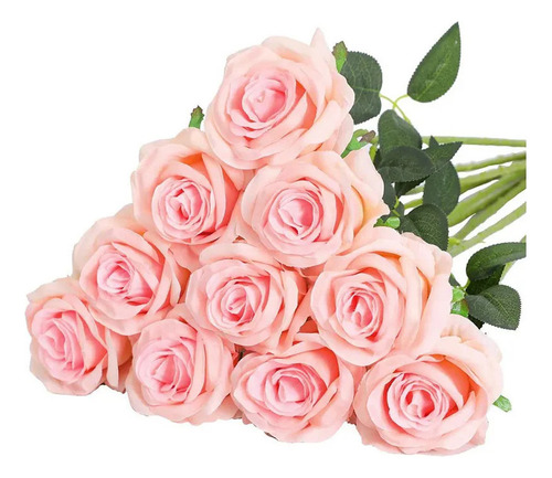 Ch S 10 Ramos Rosas Artificiales Seda Para Bodas