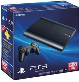 Playstation 3 Ps3 Super Slim Hd 500gb  Na Caixa + Brinde