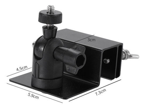 Accesorios De Soporte De Montaje De Canal Resistente A Negro