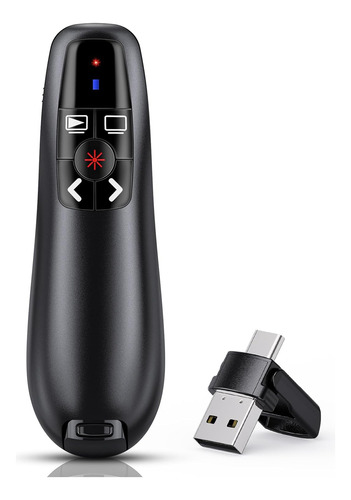 Clicker De Presentaciones De Powerpoint Con Usb C 2 En 1, Re