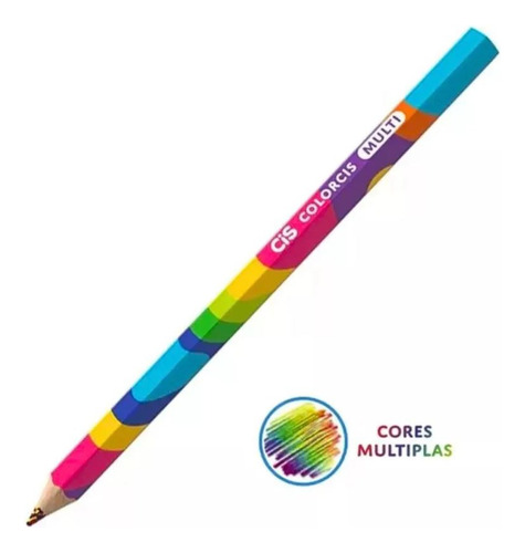 Lapis Cor Cis Multicor Jumbo Colorcis Multi Cores
