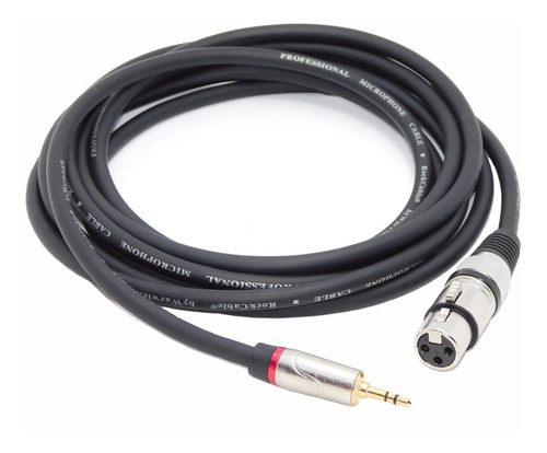 Imagen 3 de 3 de Cable Mic Rode Canon Hembra A Miniplug Xlr Profesional 3mts