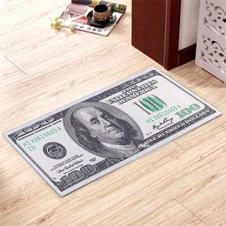 Alfombra Para Dormitorio Con Diseño De Billete