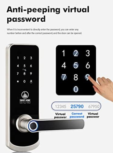 Biometric Ip65 Fingerprint Smart Home Solutions Wifi Door Lo