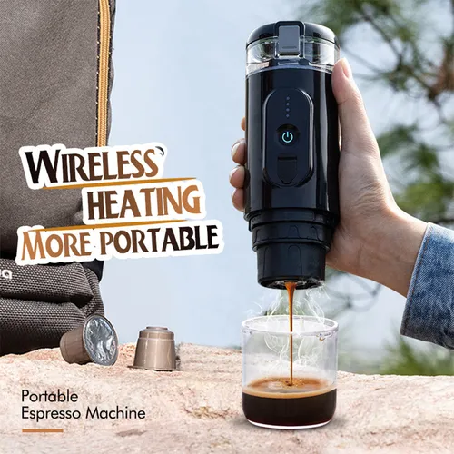Cafetera De Café Espresso Inalámbrica Portátil Con Presión D