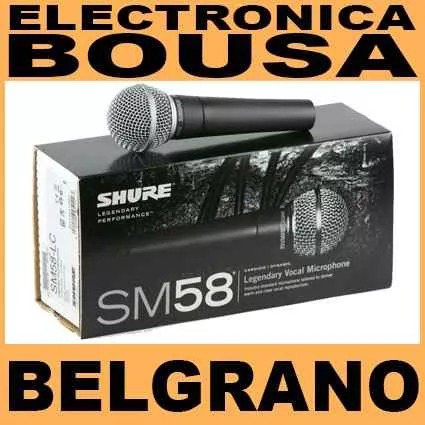 Micrófono Shure Sm58 Dinámico Unidireccional Original