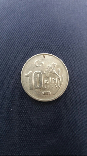 Moneda Turkia 10 Bin Lira 1998 (x839.