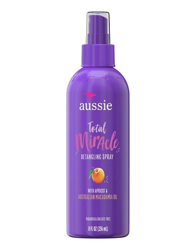 Aussie Total Miracle Spray Desenredante, Sin Parabenos, 8 Oz