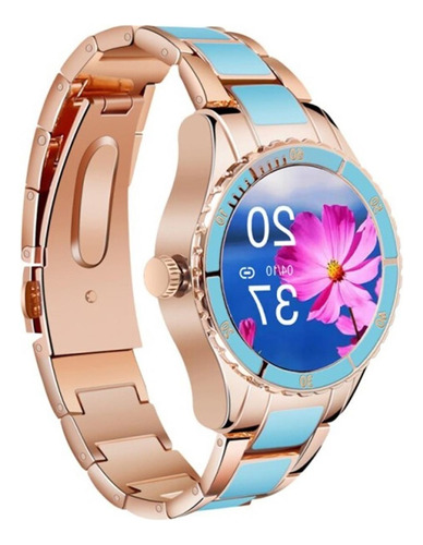 Smart Watch Reloj Inteligente Fralugio Z73 De Lujo Para Dama Color De La Caja Azul