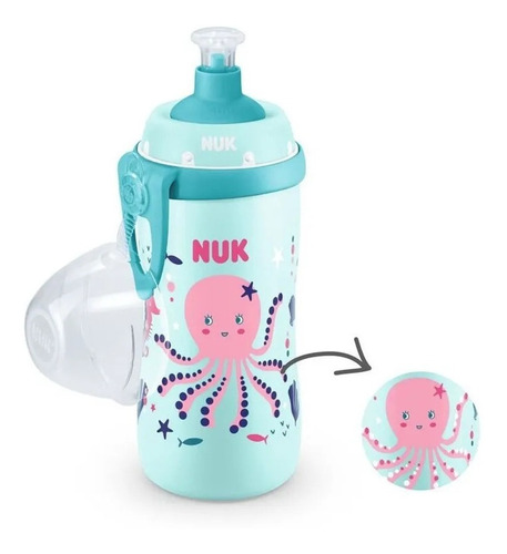 Imagen 2 de 6 de Hermoso Vaso Deportivo Nuk Junior Cup 300ml Cambia De Color