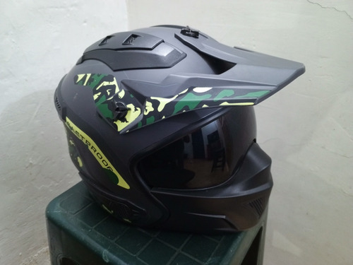 Casco Moto Integral Mandibula Desmontable Edge Kombat