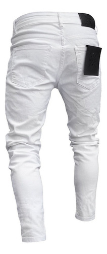Jeans Bordados Hombre Pantys Elásticos Rotos