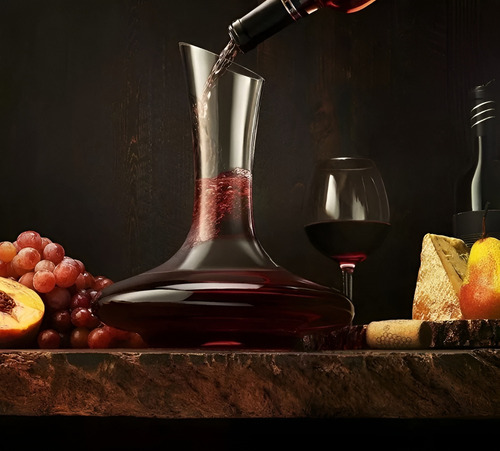 Decantador Para Vino Aireador Vino Aireador Decantador 1,5l Decantador Vino Aireador Vino Oxigenador De Vino Cristal Premium Jarra Para Vino Decantador Vino De Cristal Decantador Vino Pasteleriuscl